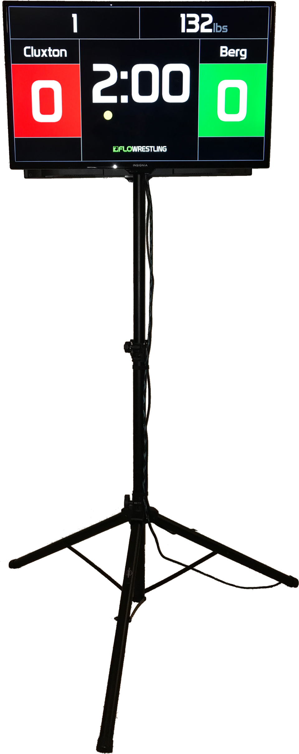 The HD2 tripod with no laptop attached